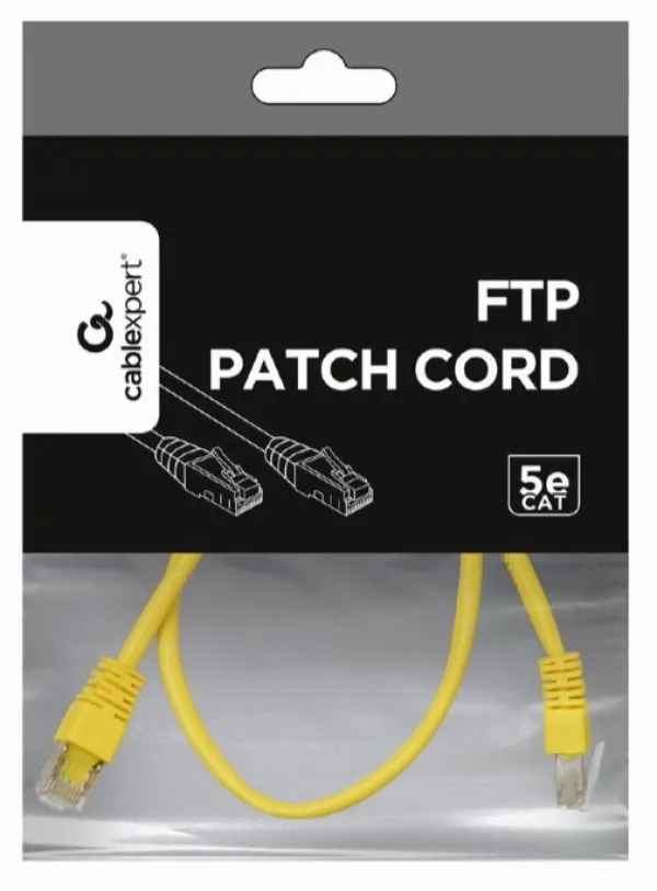 GEMBIRD PP22-0.5M/Y Gembird Mrezni kabl FTP Cat5e Patch cord, 0.5m yellow Slika 4