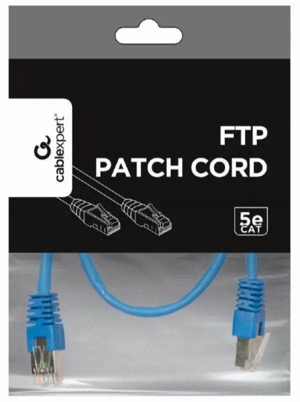 GEMBIRD PP22-0.5M/B Gembird Mrezni kabl FTP Cat5e Patch cord, 0.5m blue Slika 2