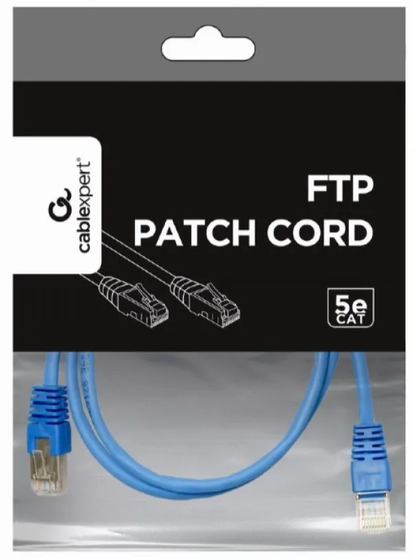 GEMBIRD PP22-1M/B Gembird Mrezni kabl FTP Cat5e Patch cord, 1m blue Slika 2