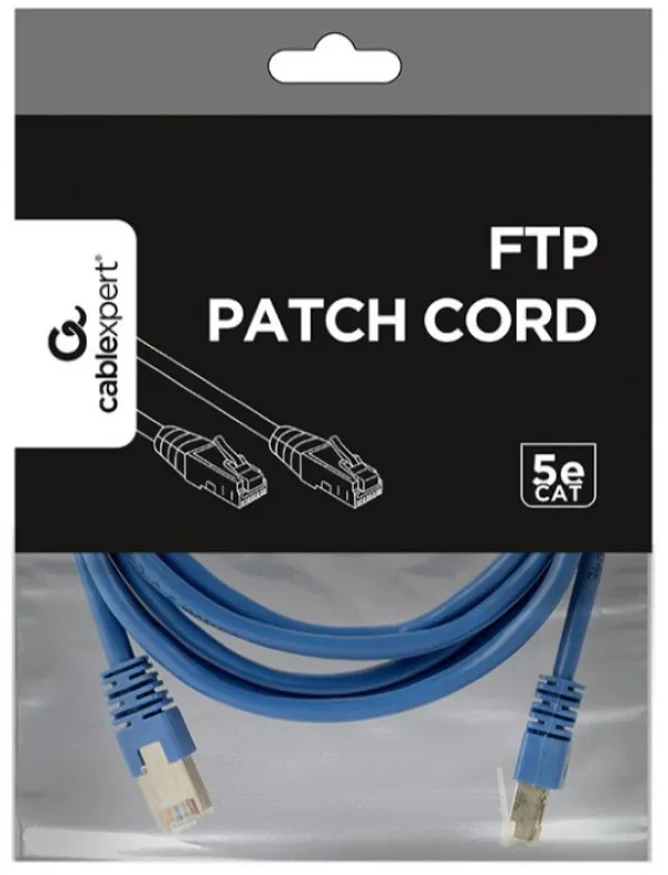 GEMBIRD PP22-2M/B Gembird Mrezni kabl FTP Cat5e Patch cord, 2m blue Slika 3