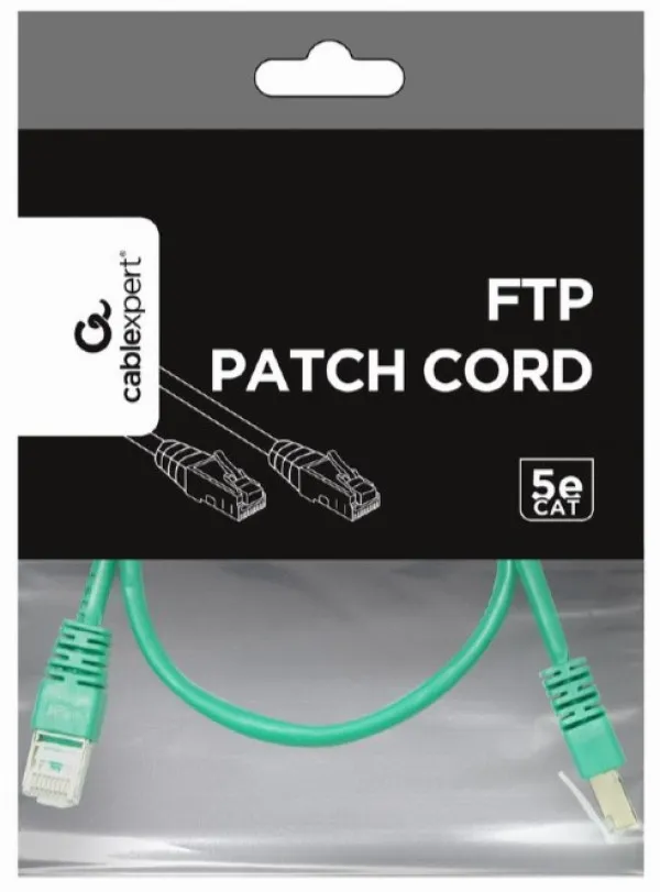 GEMBIRD PP22-1M/G Gembird Mrezni kabl FTP Cat5e Patch cord, 1m green Slika 2