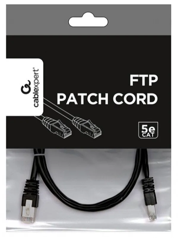 GEMBIRD PP22-0.5M/BK Gembird Mrezni kabl FTP Cat5e Patch cord, 0.5m black Slika 3