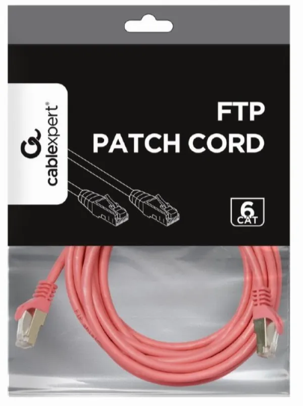 GEMBIRD PP6-3M/RO Gembird Mrezni kabl,CAT6 FTP Patch cord 3m pink Slika 2