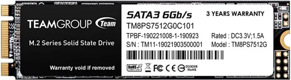 TEAM GROUP TeamGroup M.2 2280 512GB MS30 NGFF SSD SATA3 530/430MB/s TM8PS7512G0C101 Slika 2