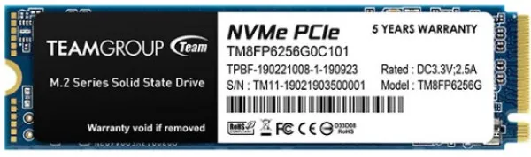 TEAM GROUP TeamGroup M.2 2280 256GB MP33 SSD PCIe Gen3 x4, NVM Express, 1600/1000MB/s TM8FP6256G0C101 Slika 3