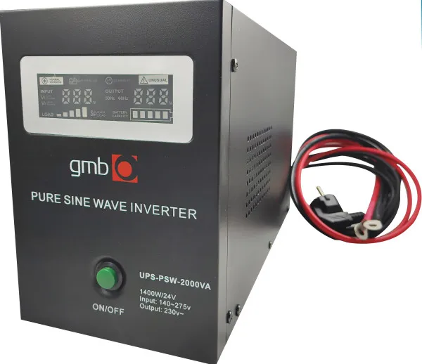 GEMBIRD UPS-PSW-2000VA GMB LONG, cist sinusni pretvarac sa produzenom autonomijom 1400W-220V/24V Slika 2