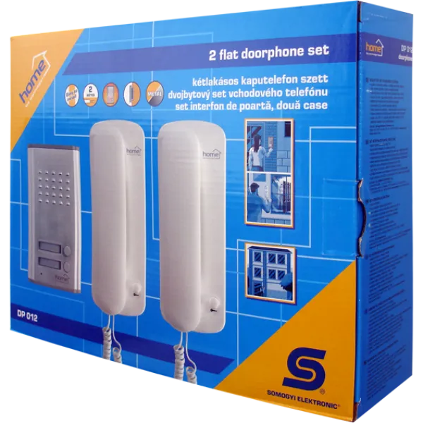 Zicni interfon DP012, dve unutrasnje slusalice, Max 450m Slika 1