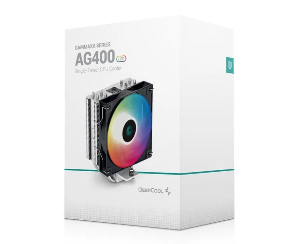 DEEPCOOL DeepCool AG400 LED CPU kuler 220W 120mm 2000rpm 75CFM LGA1700/1200/1151/1150/1155/AM5/AM4 Slika 1
