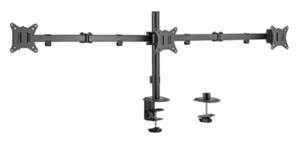 GEMBIRD MA-D3-01 Gembird Podesivi stoni drzac za monitor sa tri ruke,tilt,rotacija, okretanje, 17-27 max.7kg Slika 1