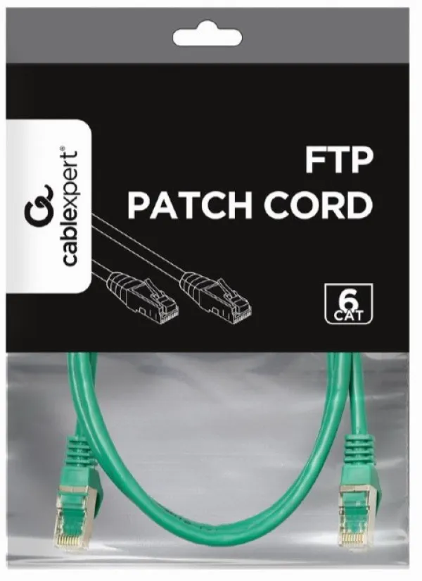 GEMBIRD PP6-3M/G Gembird Mrezni kabl, CAT6 FTP Patch cord 3m green Slika 2