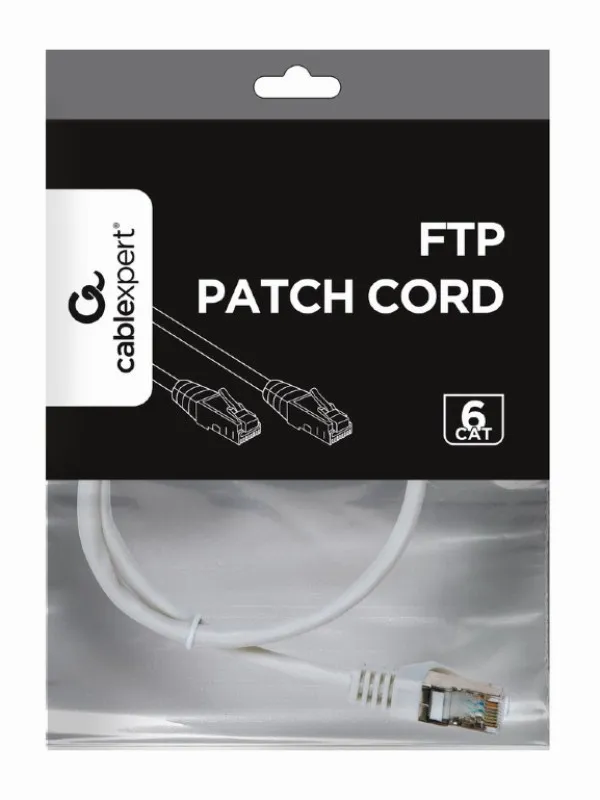 GEMBIRD PP6-3M/W Gembird Mrezni kabl, CAT6 FTP Patch cord 3m white Slika 1