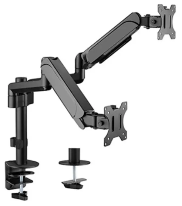 GEMBIRD MA-DA2P-01 Gembird Podesivi dupli stoni drzac za monitor, tilt,17-32 max.2x9kg Slika 2