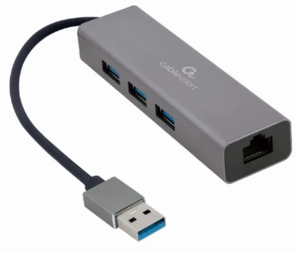 GEMBIRD A-AMU3-LAN-01 Gembird USB AM Gigabit network adapter with 3-port USB 3.0 hub Slika 2