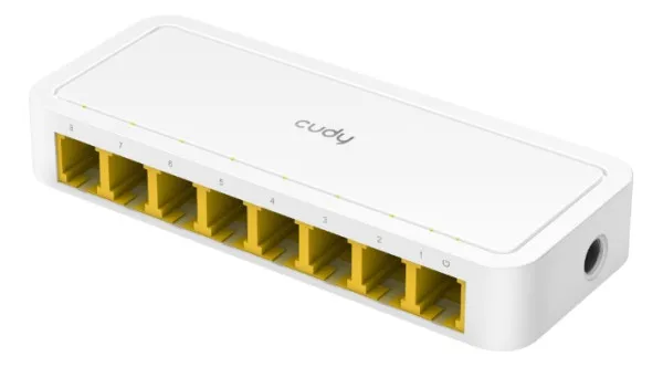 CUDY Cudy FS108D LAN 8-Port 10/100 Switch auto-negotiation RJ45 ports Slika 3