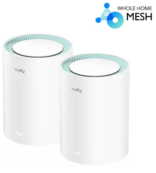 CUDY Cudy M1300 2-pack AC1200 Dual Band 2.4Ghz+5Ghz WiFi MESH, GiGABIT, 4x Antena 16MB/128DDR Slika 1