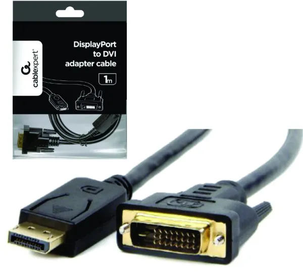 GEMBIRD CC-DPM-DVIM-1M Gembird DisplayPort na DVI digital interface kabl 1m A Slika 4