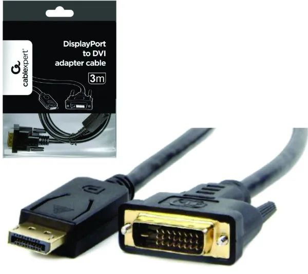 GEMBIRD CC-DPM-DVIM-3M Gembird DisplayPort na DVI digital interface kabl 3m Slika 2