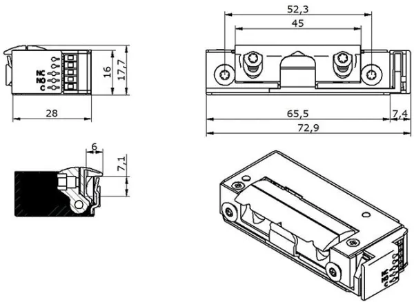 Elektricni prihvatnik O&C 5u 6x10 9-24v ac/dc MS 3436 Slika 4
