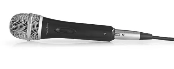NEDIS MPWD50CBK Karaoke mikrofon, 6.35mm -72dB+, Sensitivity, 50Hz-15kHz, 5.0m + Kofer Slika 1