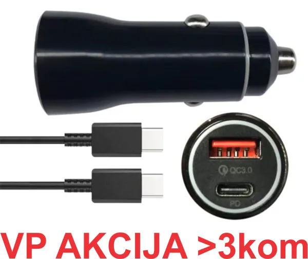 GEMBIRD NPA-AC23 ** Gembird QC3.0 PD auto punjac +kabl-C,20W 3.6V-6.5V/2.4A, 6.5V-9V/1.67, 9V-12V/1.3A (287) Slika 4
