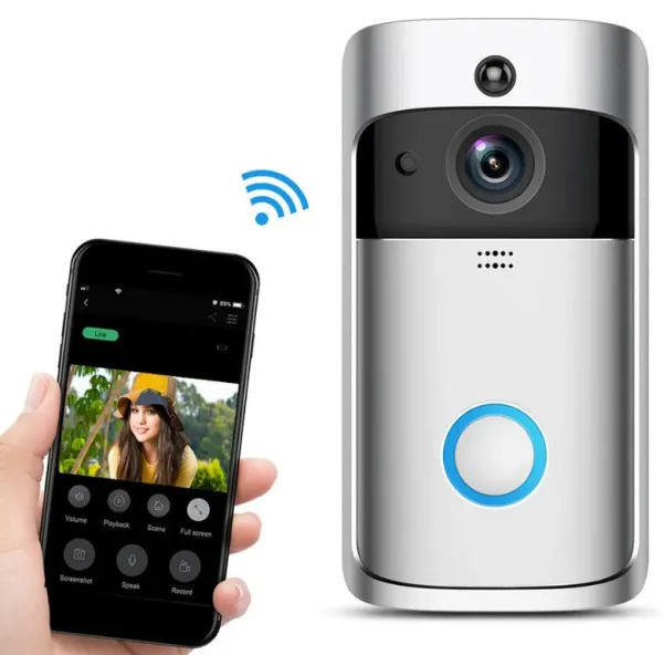 GEMBIRD SMART-VIDEO-INTERFON-BELL-EF-V5 Gembird Video zvono, sigurnosna WIFI kamera 1080p Slika 2