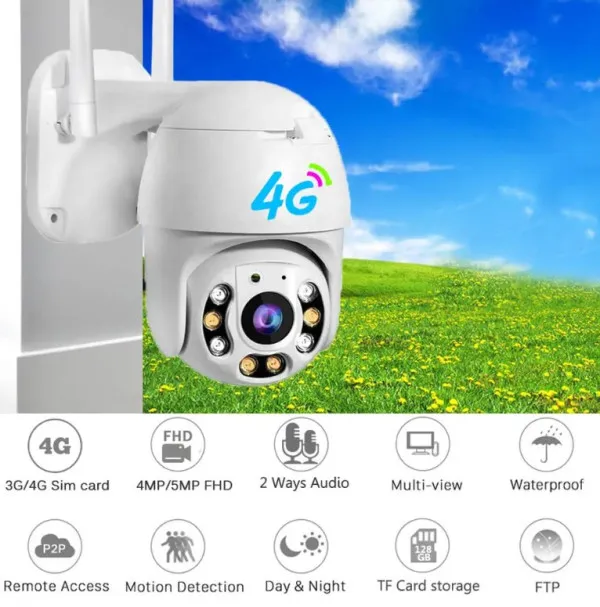 GEMBIRD CAM-IP4MP-EP9-EU 4G GMB kamera 4 mpix microSD iCSee xmeye pro app Two-way voice PTZ ip66 Slika 2