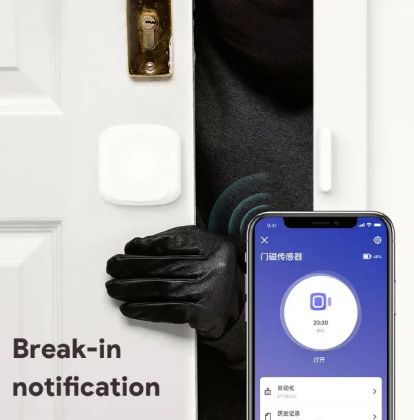 GEMBIRD ZIGBEE-DOOR SENSOR-RSH-DS10 Gembird Tuya novi stil WiFi dve verzije 2u1 pametni senzor za vrata Slika 3