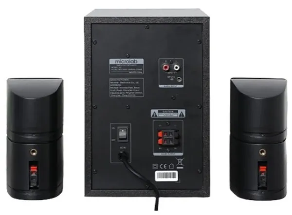 MICROLAB Microlab X2BT Aktivni drveni zvucnici 2.1 sistem 46W RMS (20W+2*13W) 3,5mm, Bluetooth Slika 4