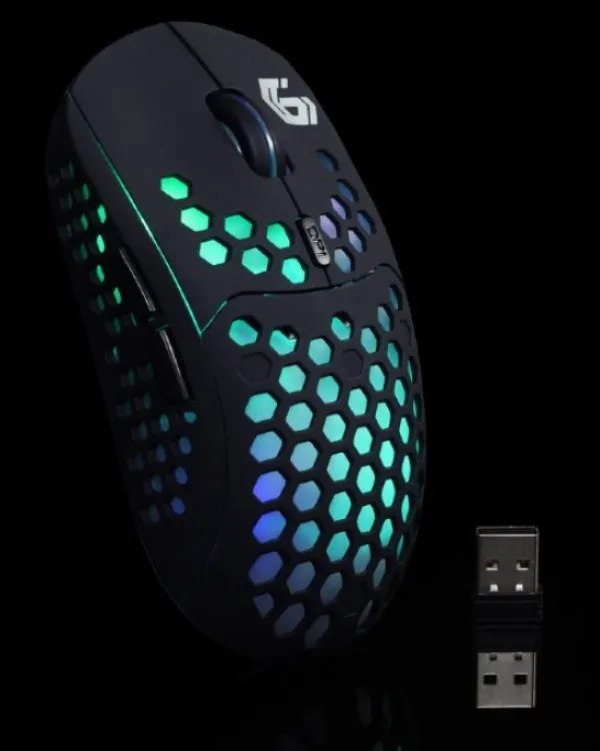 GEMBIRD MUSG-RAGNAR-WRX500 Gembird Gejmerski bezicni mis LED illumination, Li-battery, 6-button 125mm Slika 3