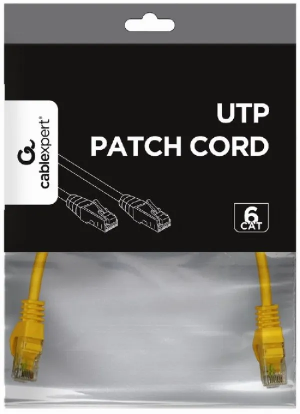 PP6U-0.25M/Y Gembird Mrezni kabl, CAT6 UTP Patch cord 0.25m yellow Slika 2