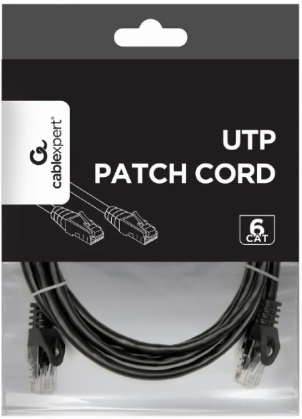 GEMBIRD PP6U-3M/BK Gembird Mrezni kabl, CAT6 UTP Patch cord 3m black Slika 3