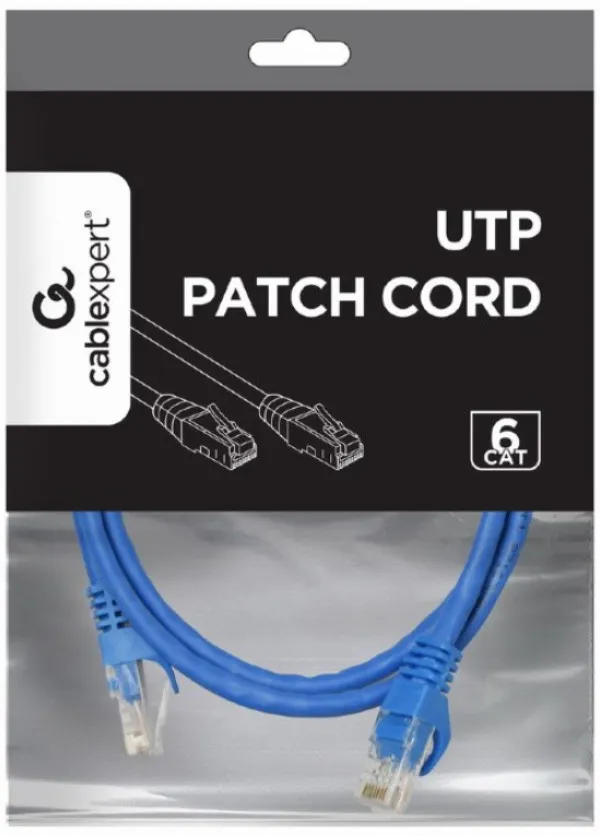 GEMBIRD PP6U-0.5M/B Gembird Mrezni kabl, CAT6 UTP Patch cord 0.5m blue Slika 3