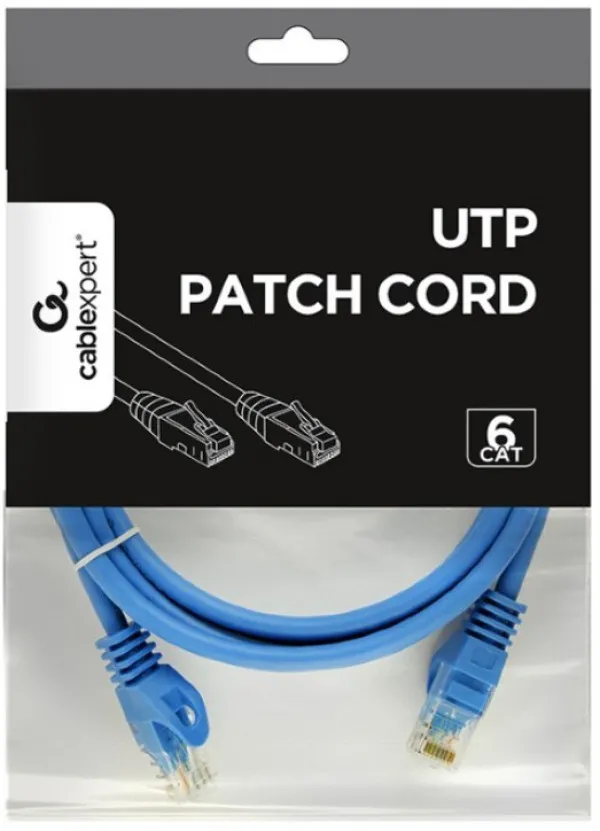 GEMBIRD PP6U-2M/B Gembird Mrezni kabl, CAT6 UTP Patch cord 2m blue Slika 1