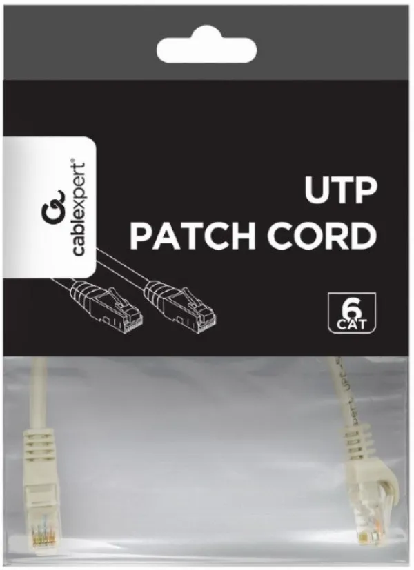 GEMBIRD PP6U-0.25M Gembird Mrezni kabl, CAT6 UTP Patch cord 0.25m grey Slika 1