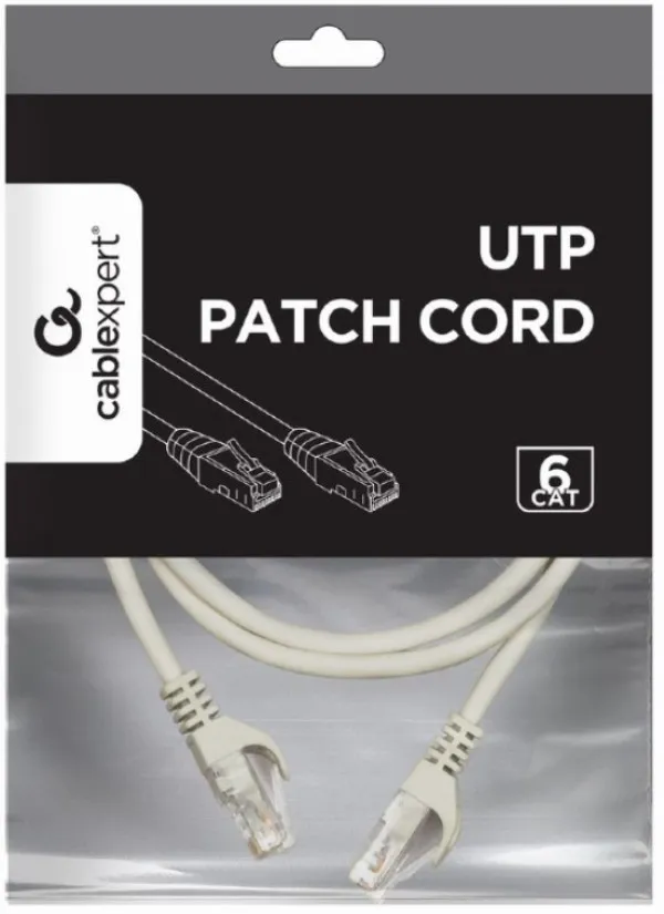 GEMBIRD PP6U-1M Gembird Mrezni kabl, CAT6 UTP Patch cord 1m grey Slika 3