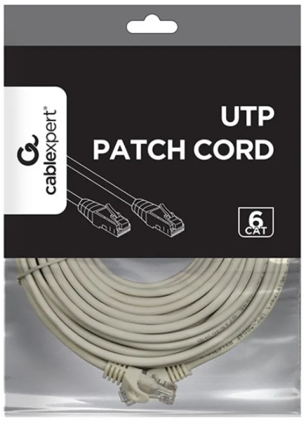 GEMBIRD PP6U-20M Gembird Mrezni kabl, CAT6 UTP Patch cord 20m grey A Slika 1