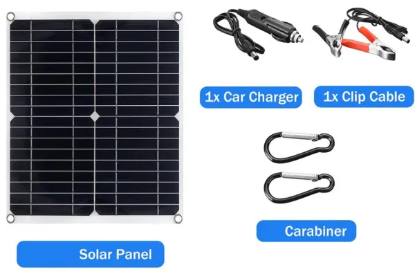 GEMBIRD SOL-PANEL20W RV Solarni panel USB spoljni, vodootporni, 20W, 330x360x3mm Slika 1