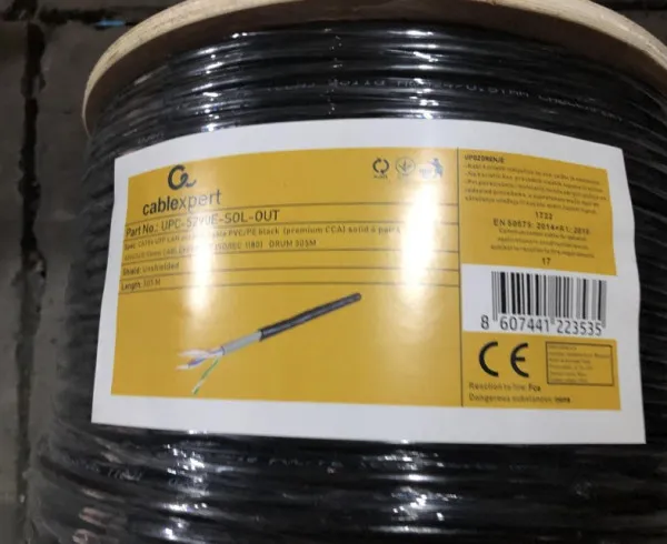 GEMBIRD UPC-5290E-SOL-OUT Gembird, UTP cat.5E Outdoor, solid 24AWG, 0.51mm PREMIUM CCA kotur pun presek 305m Slika 3