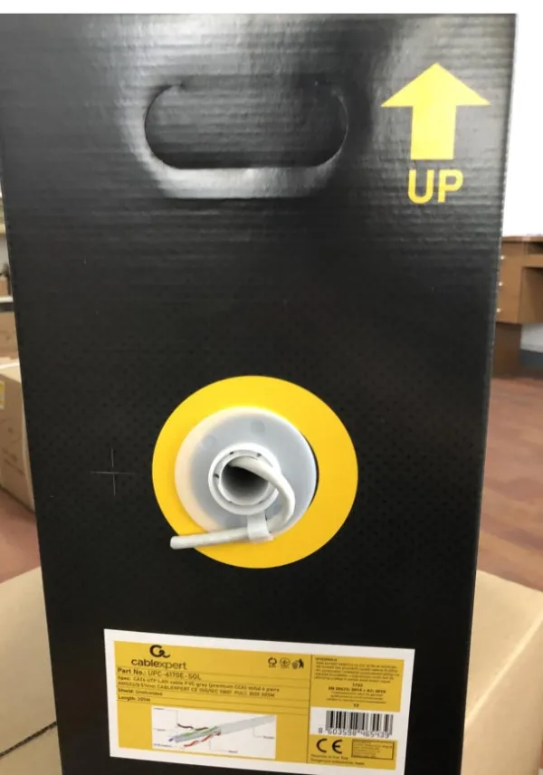 GEMBIRD UPC-6170E-SOL Gembird, UTP cat.6 Indoor solid 23AWG, 0.57mm PREMIUM CCA kotur pun presek 305m Slika 4