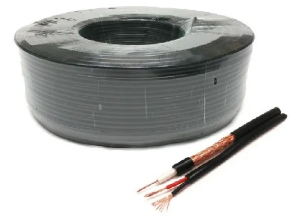 GEMBIRD KABL-COAX-RG59+2X0.75 CCA/PE/100M Outdoor Koaksialni kabl sa napojnim kablom 2x0,75mm black 100m Slika 3