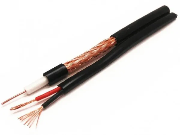 GEMBIRD KABL-COAX-RG59+2X0.75 CCA/PE/100M Outdoor Koaksialni kabl sa napojnim kablom 2x0,75mm black 100m Slika 1