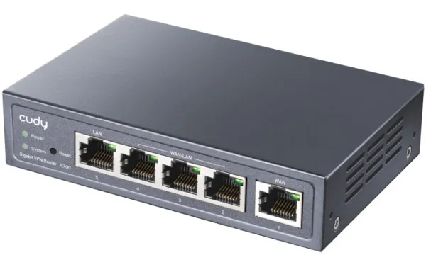 CUDY Cudy R700 Gigabit Multi-WAN VPN Router, 1Gbit WAN, 3Gibt LAN/WAN, 1Gbit LAN, 128MB DDR, 16MB NOR Fl Slika 3