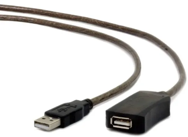 GEMBIRD UAE-01-10M Gembird USB 2.0 active extension cable, black color, bulk package, 10m Slika 3