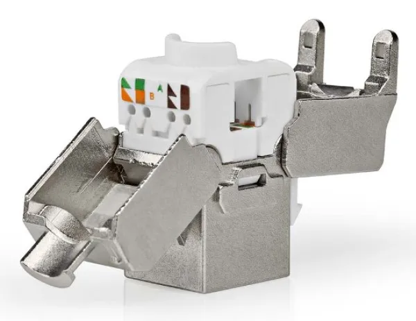 NEDIS CCGB89740ME Keystone, CAT7, RJ45 Female, SFTP, Metal Slika 2