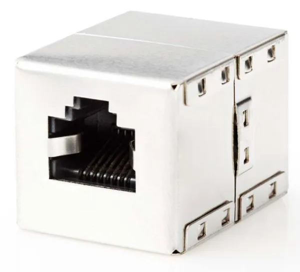 NEDIS CCGB89011ME Network Coupler, CAT6, Shielded, RJ45 Female, Metal Slika 3
