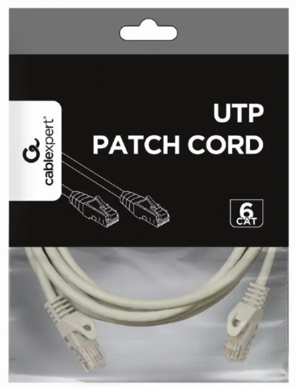 GEMBIRD PP6U-3M Gembird Mrezni kabl, CAT6 UTP Patch cord 3m grey Slika 2