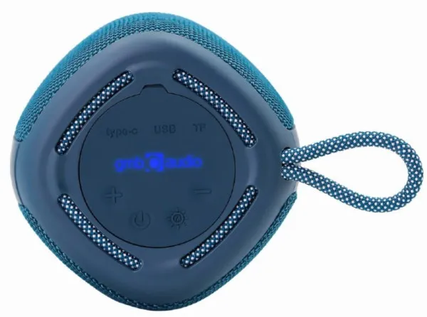 GEMBIRD SPK-BT-LED-03-B Gembird Portable RGB LED Bluetooth speaker 5W, BT, FM, TF, USB, Handsfree, blue Slika 2