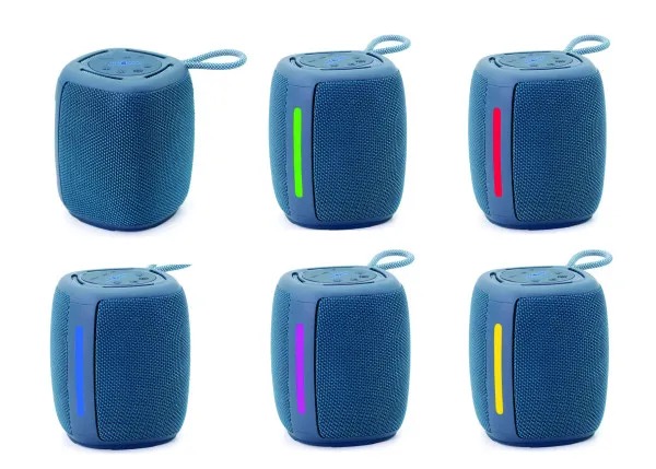 GEMBIRD SPK-BT-LED-03-B Gembird Portable RGB LED Bluetooth speaker 5W, BT, FM, TF, USB, Handsfree, blue Slika 4