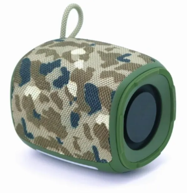 GEMBIRD SPK-BT-LED-03-CM Gembird Portable RGB LED Bluetooth speaker 5W, BT, FM, TF, USB, Handsfree, camo Slika 3