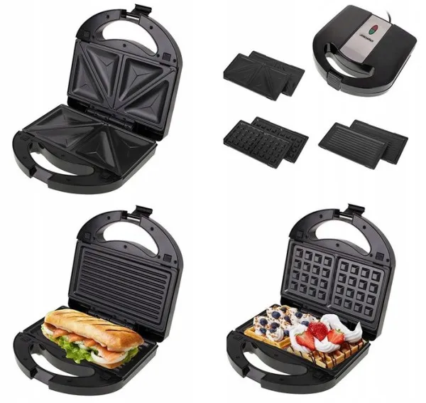 ROSTILJ GRILL MESKO MS3045 SA 3 PROMENLJIVE PLOCE 1000W Slika 4